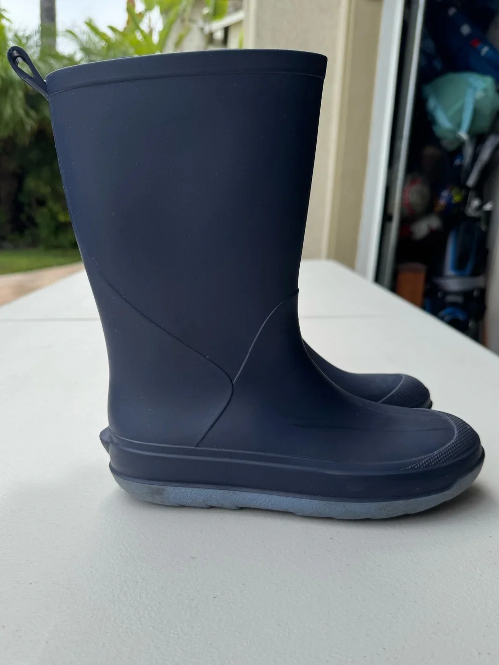 Kids Rain Boots (Size 3, boy or girl) Cat & Jack Navy Blue